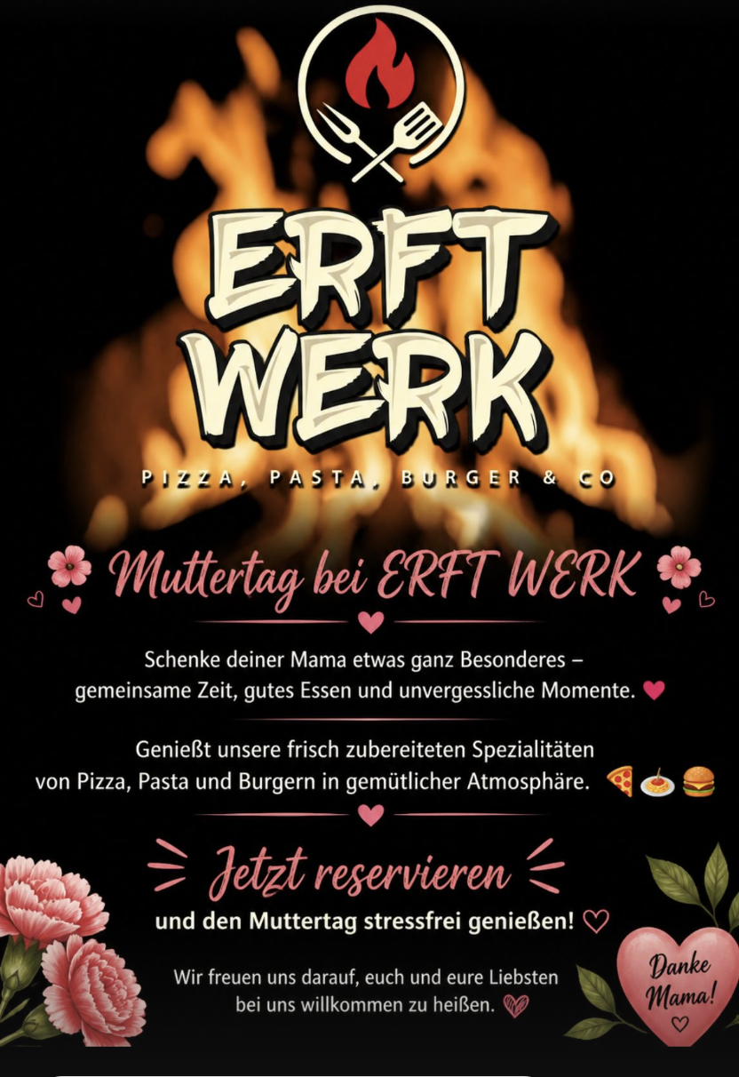 Muttertag Flyer Erftwerk
